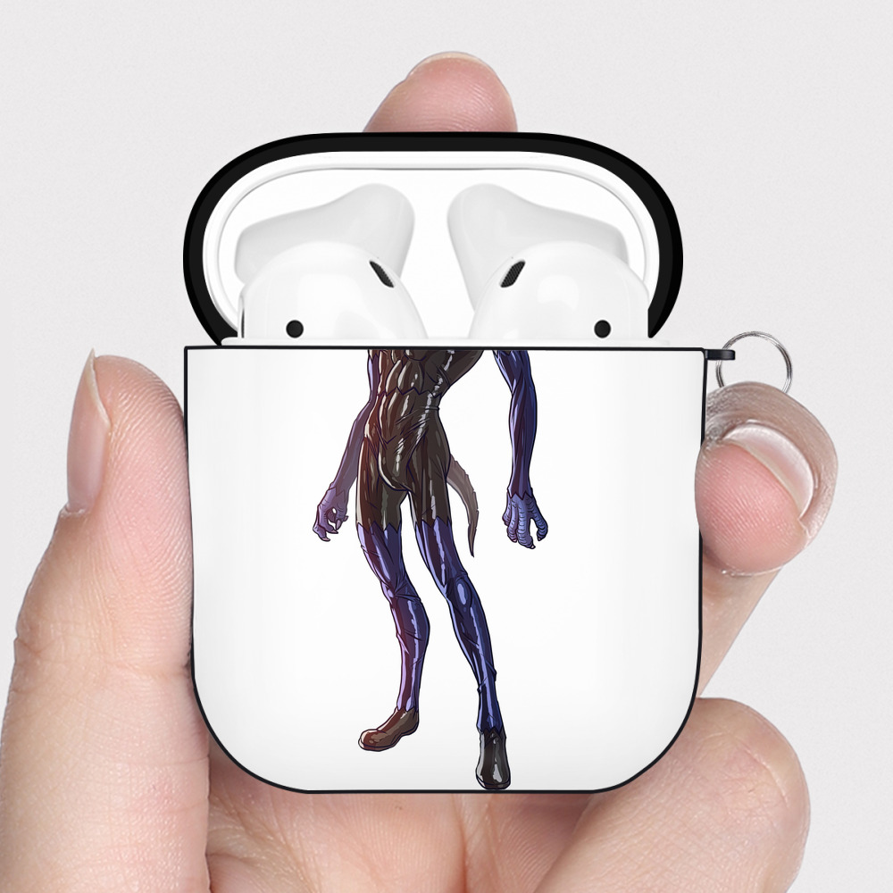 （画像用） ウルトラマン Ultraman AirPods 第2世代保護ケース ハードシェル ブラック 耐衝撃・防指紋・カラビナ付き