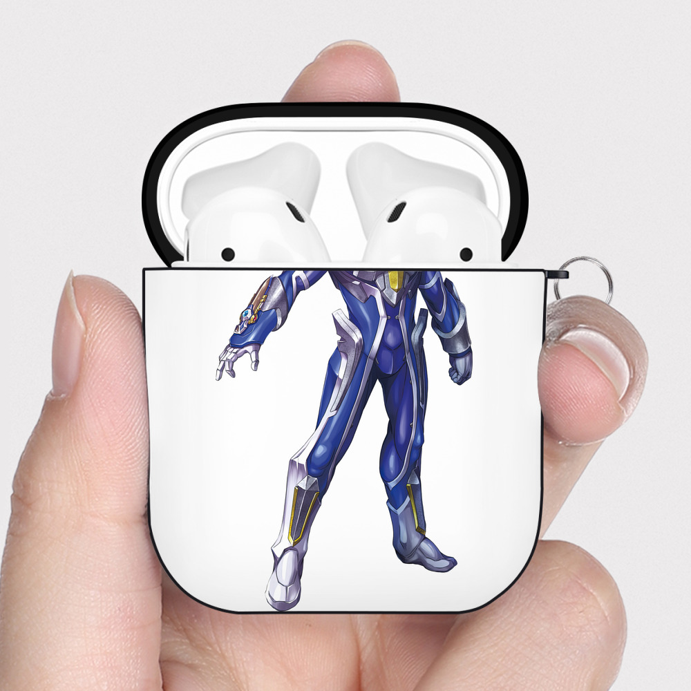 （画像用） ウルトラマン Ultraman AirPods 第2世代保護ケース ハードシェル ブラック 耐衝撃・防指紋・カラビナ付き
