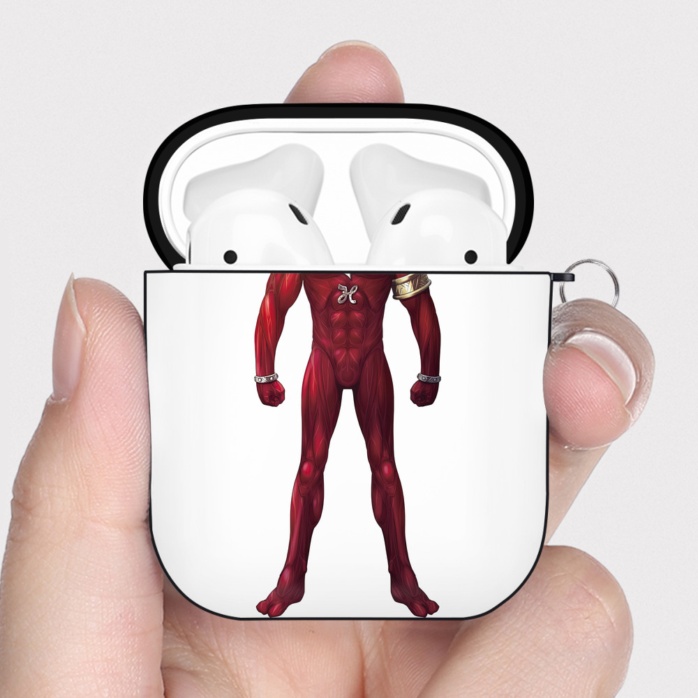 （画像用） ウルトラマン Ultraman AirPods 第2世代保護ケース ハードシェル ブラック 耐衝撃・防指紋・カラビナ付き