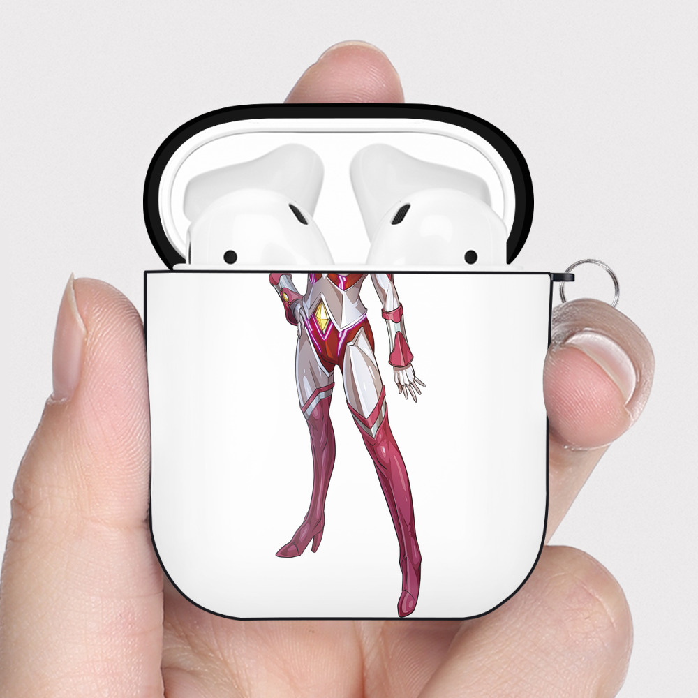（画像用） ウルトラマン Ultraman AirPods 第2世代保護ケース ハードシェル ブラック 耐衝撃・防指紋・カラビナ付き