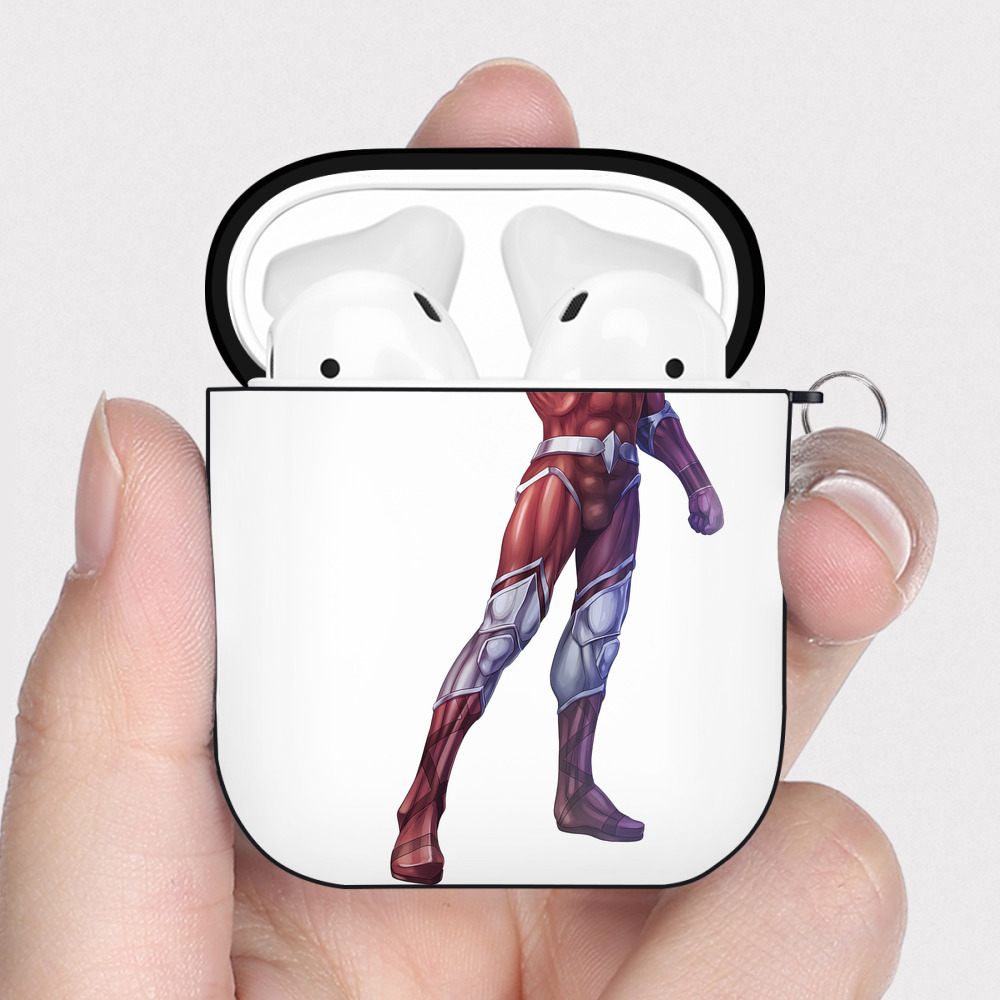 （画像用） ウルトラマン Ultraman AirPods 第2世代保護ケース ハードシェル ブラック 耐衝撃・防指紋・カラビナ付き
