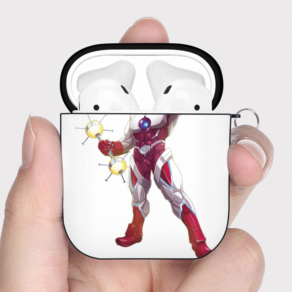 （画像用） ウルトラマン Ultraman AirPods 第2世代保護ケース ハードシェル ブラック 耐衝撃・防指紋・カラビナ付き