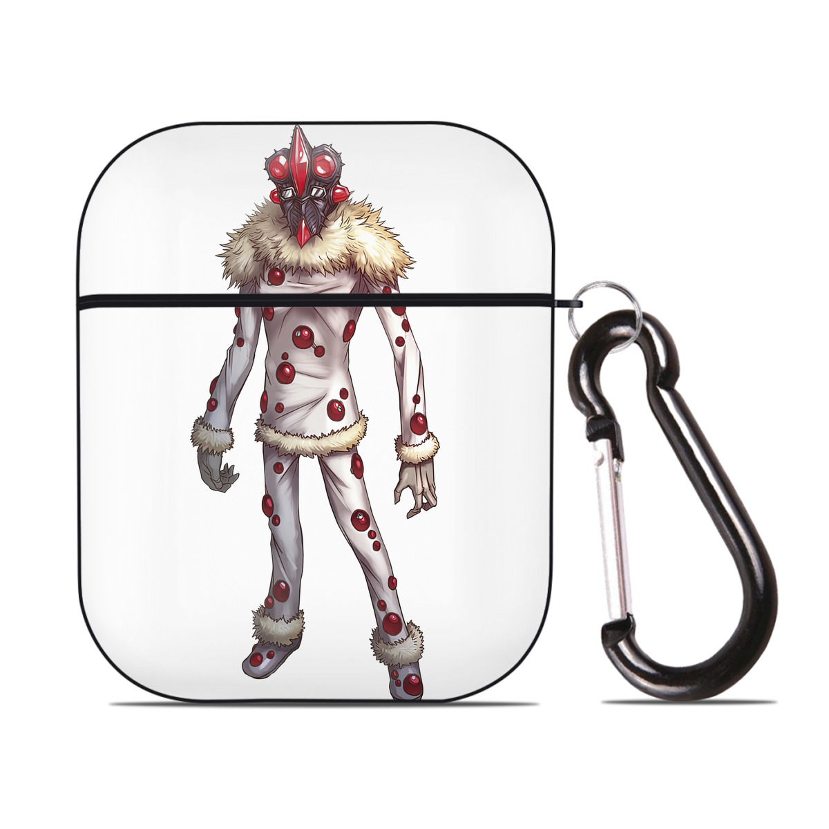 （画像用） ウルトラマン Ultraman AirPods 第2世代保護ケース ハードシェル ブラック 耐衝撃・防指紋・カラビナ付き