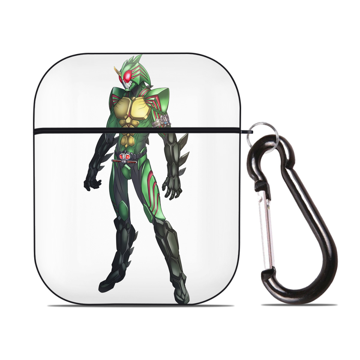 （画像用） ウルトラマン Ultraman AirPods 第2世代保護ケース ハードシェル ブラック 耐衝撃・防指紋・カラビナ付き
