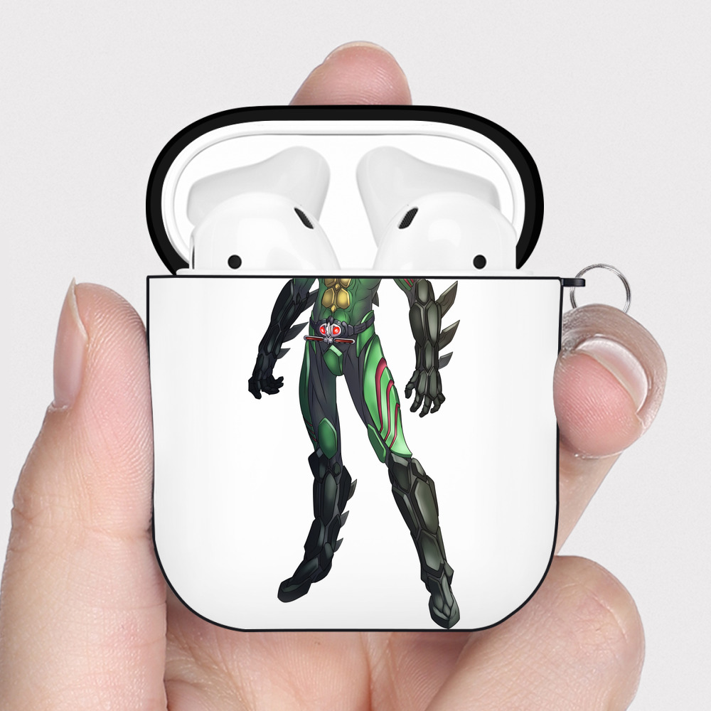 （画像用） ウルトラマン Ultraman AirPods 第2世代保護ケース ハードシェル ブラック 耐衝撃・防指紋・カラビナ付き