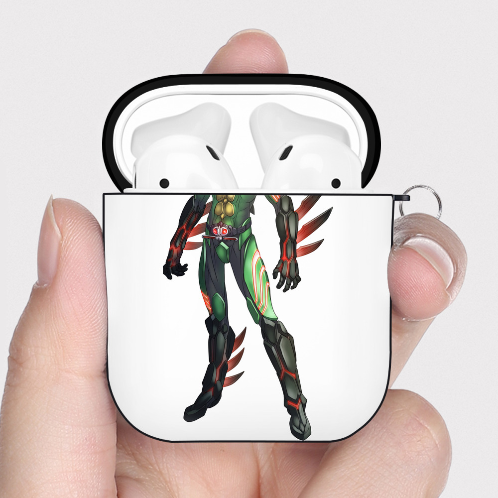 （画像用） ウルトラマン Ultraman AirPods 第2世代保護ケース ハードシェル ブラック 耐衝撃・防指紋・カラビナ付き