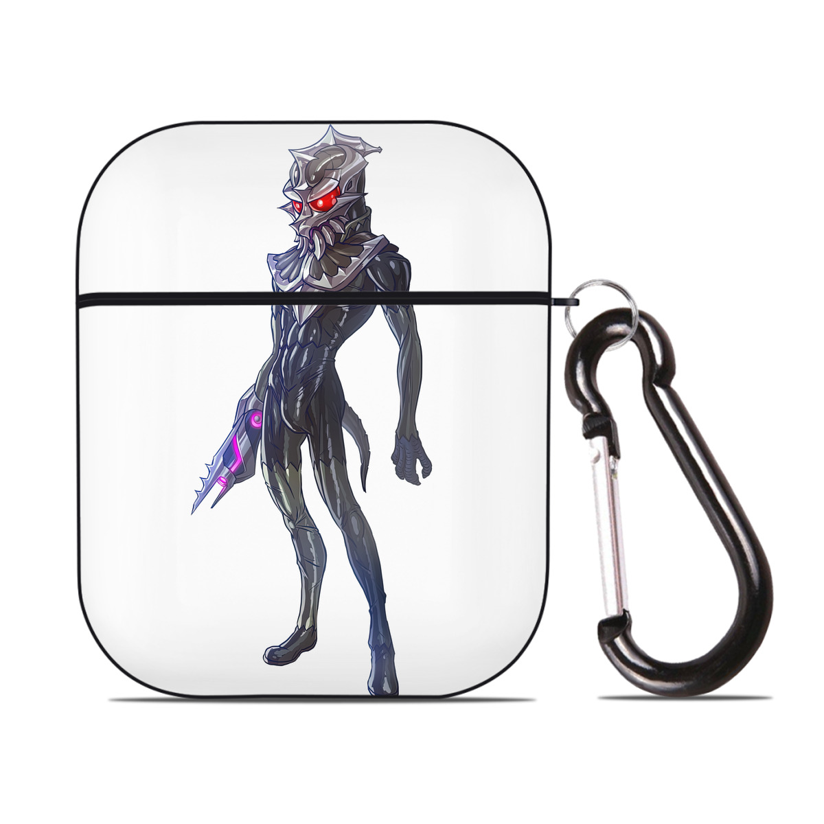 （画像用） ウルトラマン Ultraman AirPods 第2世代保護ケース ハードシェル ブラック 耐衝撃・防指紋・カラビナ付き