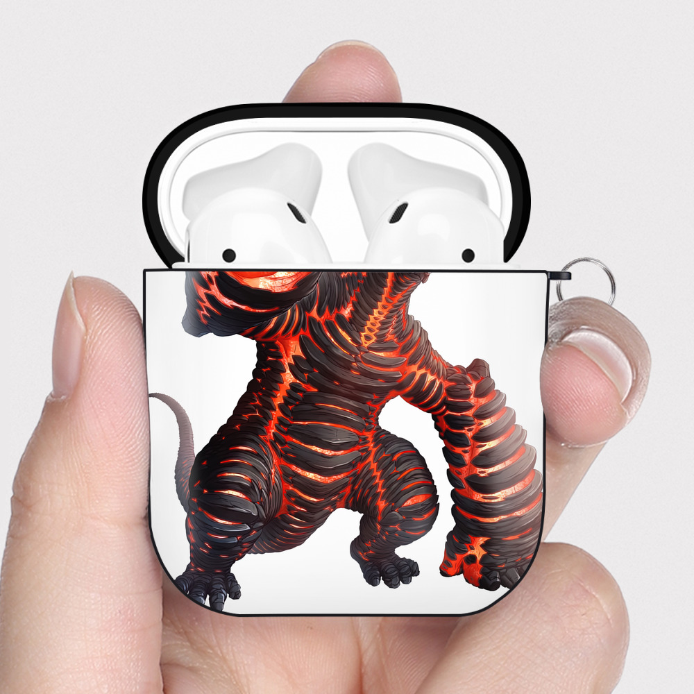（画像用） ウルトラマン Ultraman AirPods 第2世代保護ケース ハードシェル ブラック 耐衝撃・防指紋・カラビナ付き