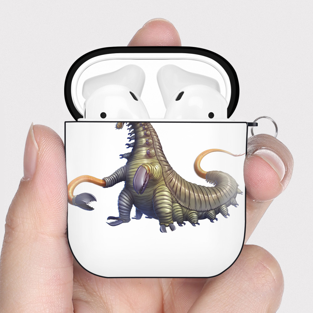 （画像用） ウルトラマン Ultraman AirPods 第2世代保護ケース ハードシェル ブラック 耐衝撃・防指紋・カラビナ付き