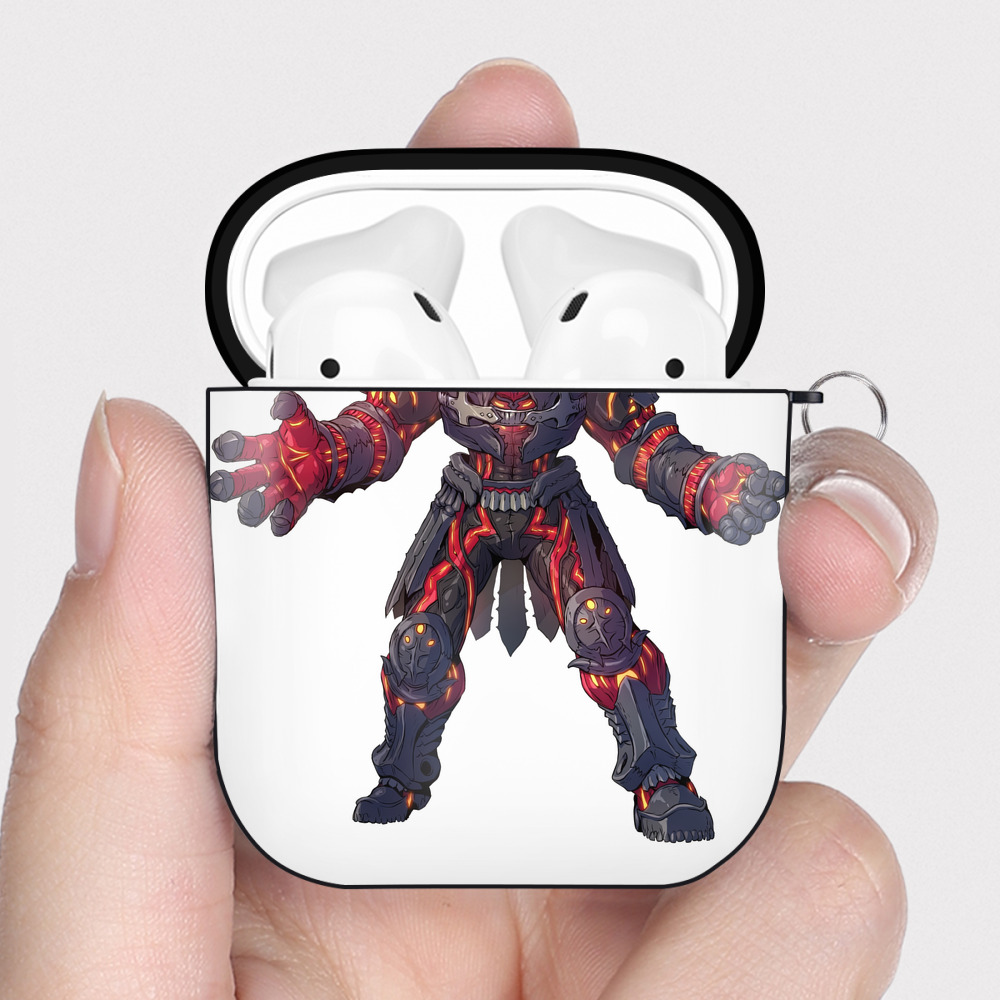（画像用） ウルトラマン Ultraman AirPods 第2世代保護ケース ハードシェル ブラック 耐衝撃・防指紋・カラビナ付き