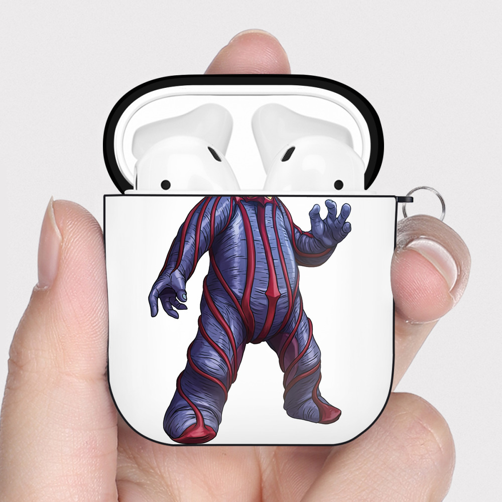 （画像用） ウルトラマン Ultraman AirPods 第2世代保護ケース ハードシェル ブラック 耐衝撃・防指紋・カラビナ付き