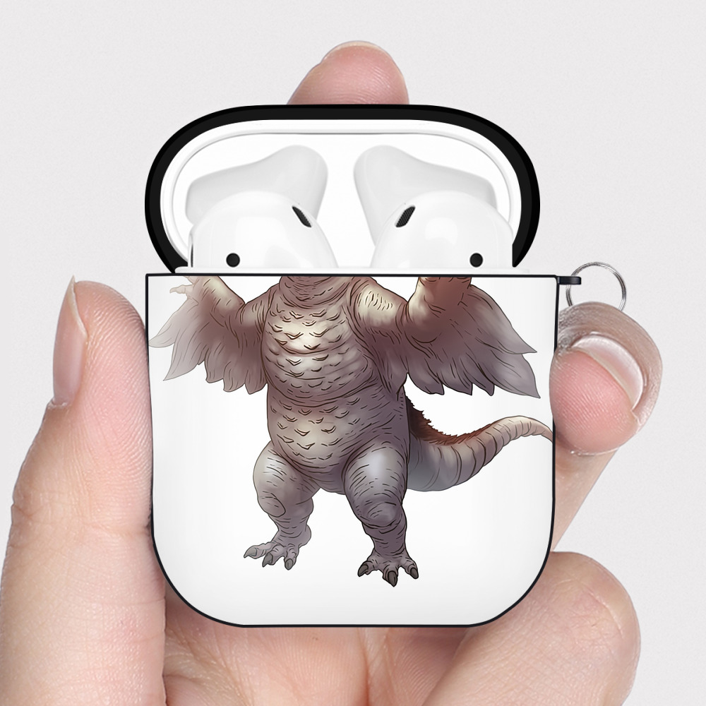 （画像用） ウルトラマン Ultraman AirPods 第2世代保護ケース ハードシェル ブラック 耐衝撃・防指紋・カラビナ付き