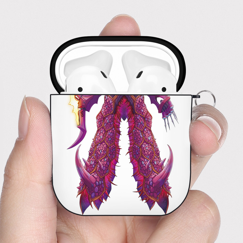 （画像用） ウルトラマン Ultraman AirPods 第2世代保護ケース ハードシェル ブラック 耐衝撃・防指紋・カラビナ付き