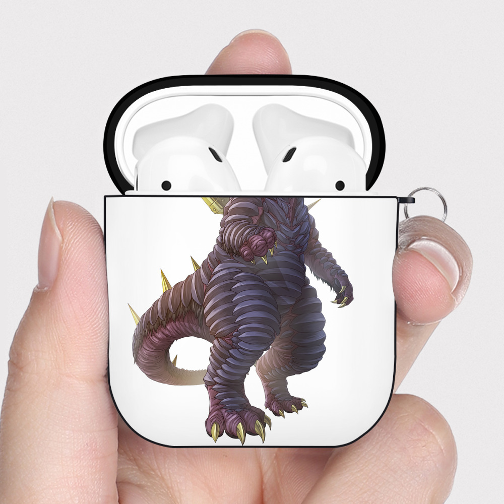 （画像用） ウルトラマン Ultraman AirPods 第2世代保護ケース ハードシェル ブラック 耐衝撃・防指紋・カラビナ付き