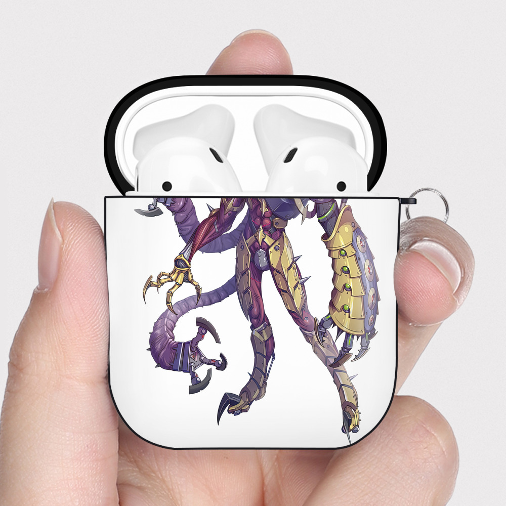 （画像用） ウルトラマン Ultraman AirPods 第2世代保護ケース ハードシェル ブラック 耐衝撃・防指紋・カラビナ付き
