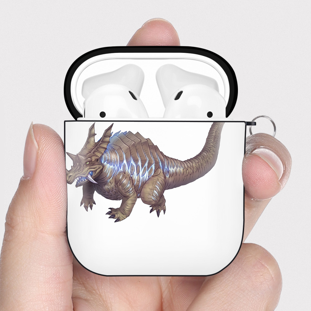 （画像用） ウルトラマン Ultraman AirPods 第2世代保護ケース ハードシェル ブラック 耐衝撃・防指紋・カラビナ付き