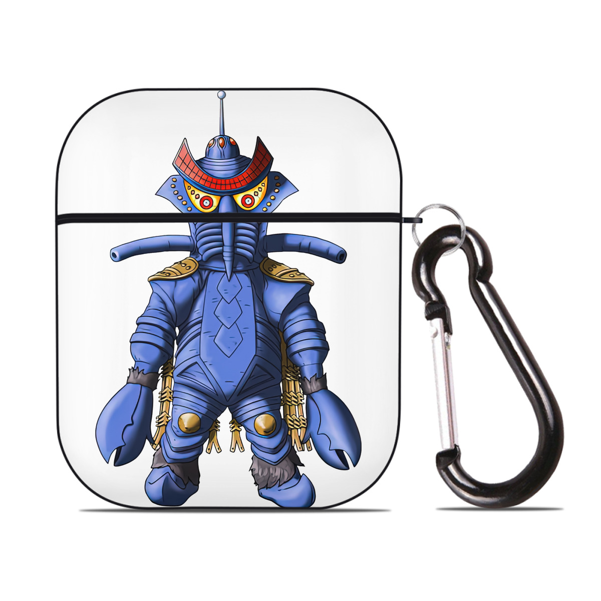 （画像用） ウルトラマン Ultraman AirPods 第2世代保護ケース ハードシェル ブラック 耐衝撃・防指紋・カラビナ付き