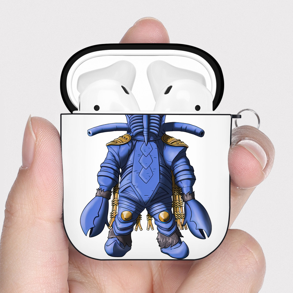 （画像用） ウルトラマン Ultraman AirPods 第2世代保護ケース ハードシェル ブラック 耐衝撃・防指紋・カラビナ付き