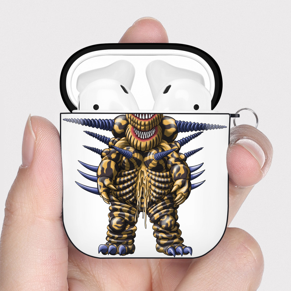 （画像用） ウルトラマン Ultraman AirPods 第2世代保護ケース ハードシェル ブラック 耐衝撃・防指紋・カラビナ付き