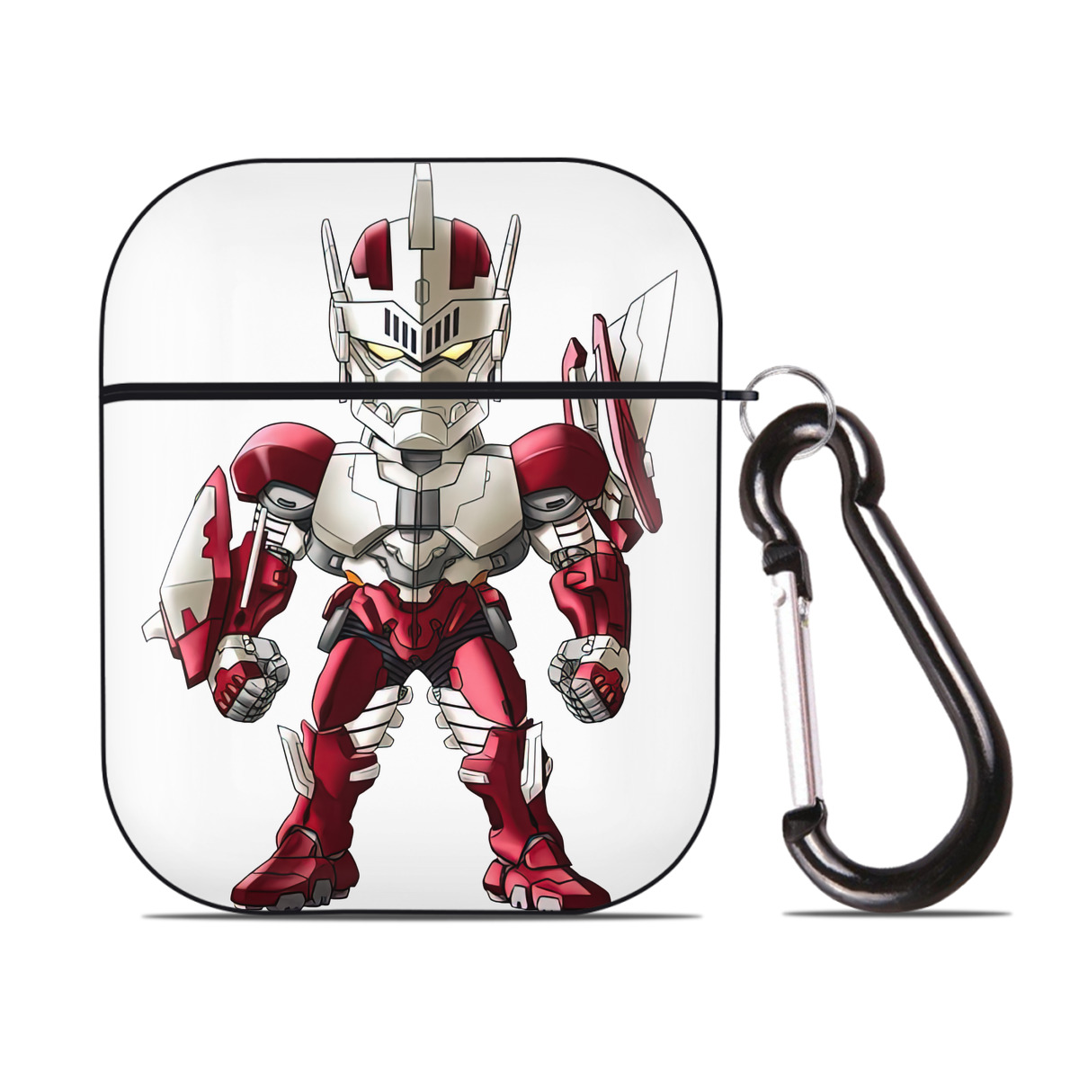 （画像用） ウルトラマン Ultraman AirPods 第2世代保護ケース ハードシェル ブラック 耐衝撃・防指紋・カラビナ付き