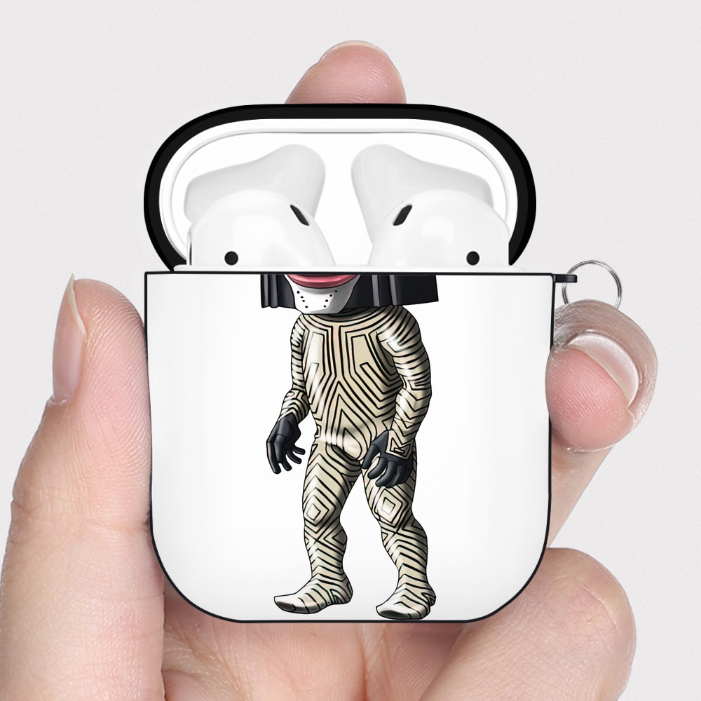 （画像用） ウルトラマン Ultraman AirPods 第2世代保護ケース ハードシェル ブラック 耐衝撃・防指紋・カラビナ付き