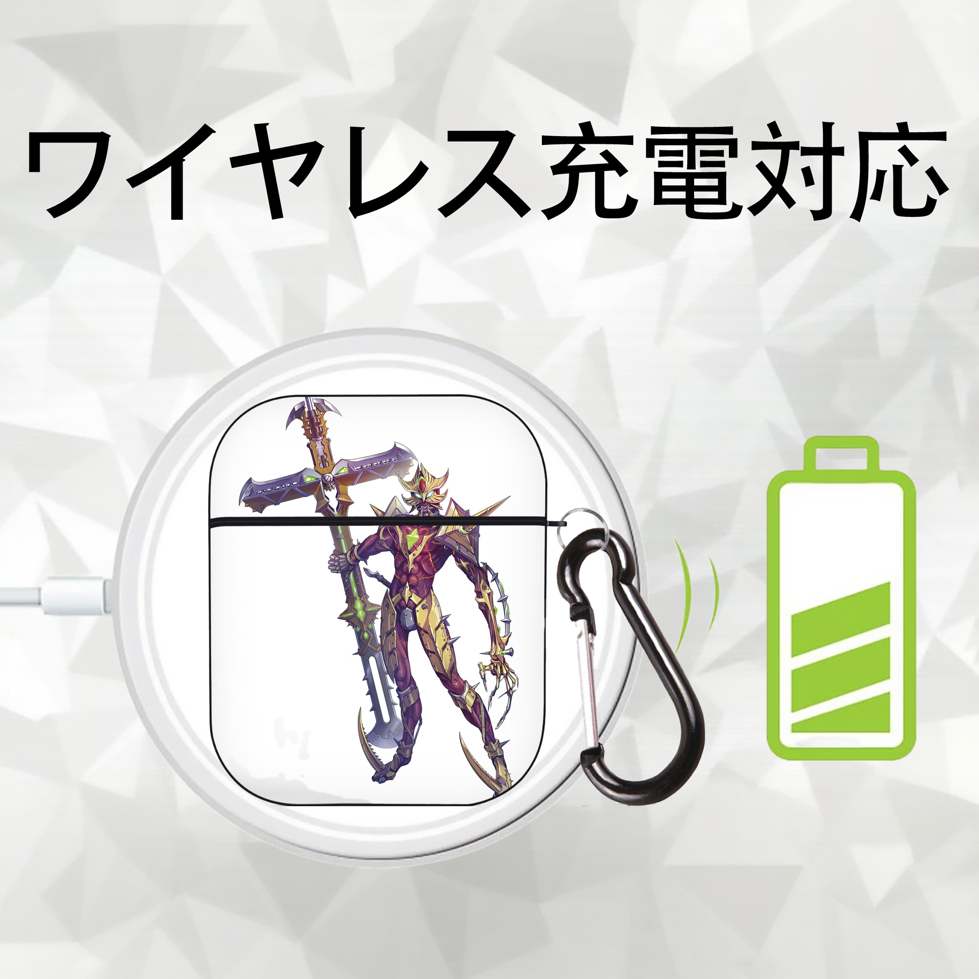 ウルトラマン Ultraman AirPods 第2世代保護ケース ハードシェル ブラック 耐衝撃・防指紋・カラビナ付き
