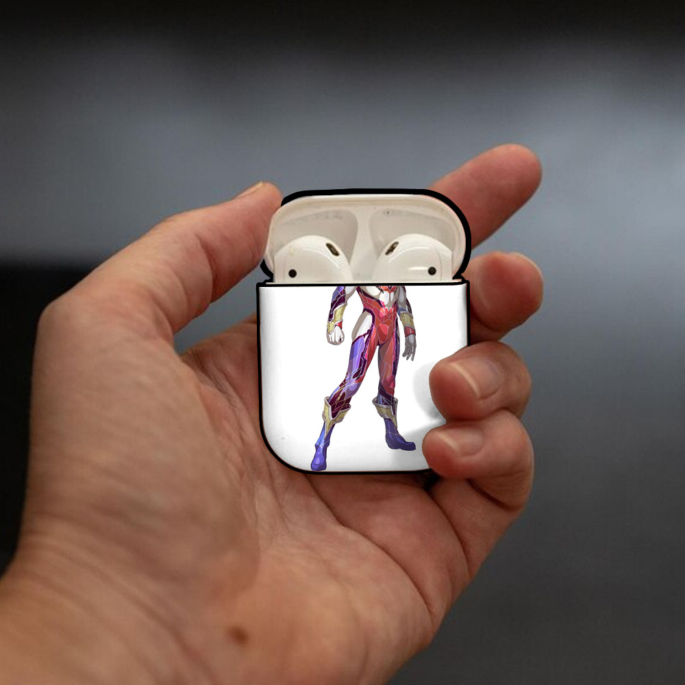 ウルトラマン Ultraman AirPods 第2世代保護ケース ハードシェル ブラック 耐衝撃・防指紋・カラビナ付き
