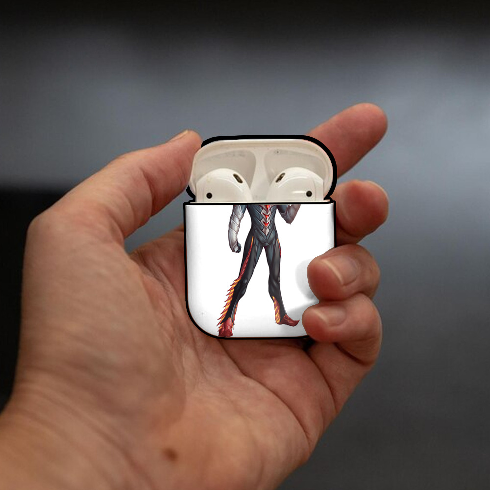 ウルトラマン Ultraman AirPods 第2世代保護ケース ハードシェル ブラック 耐衝撃・防指紋・カラビナ付き