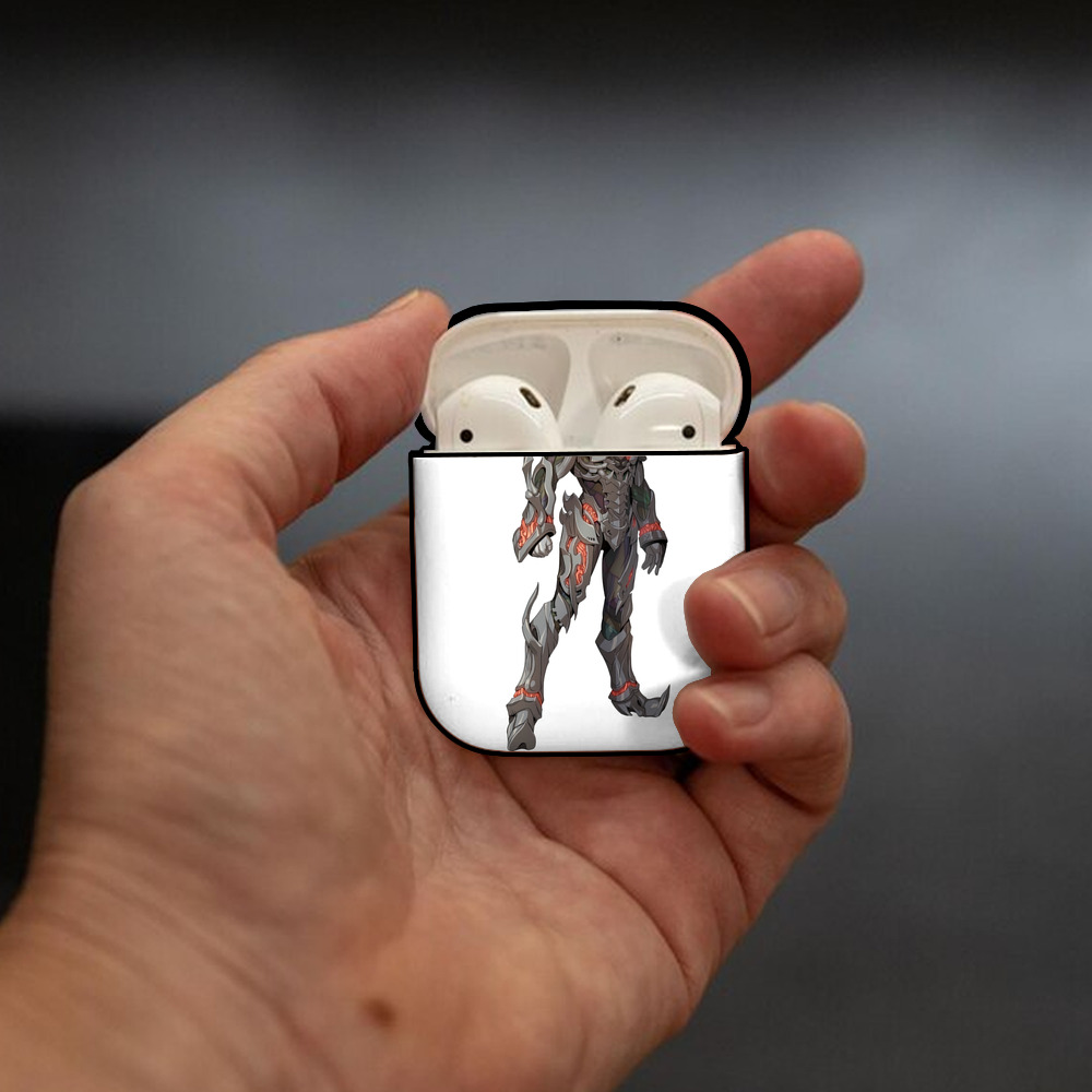 ウルトラマン Ultraman AirPods 第2世代保護ケース ハードシェル ブラック 耐衝撃・防指紋・カラビナ付き