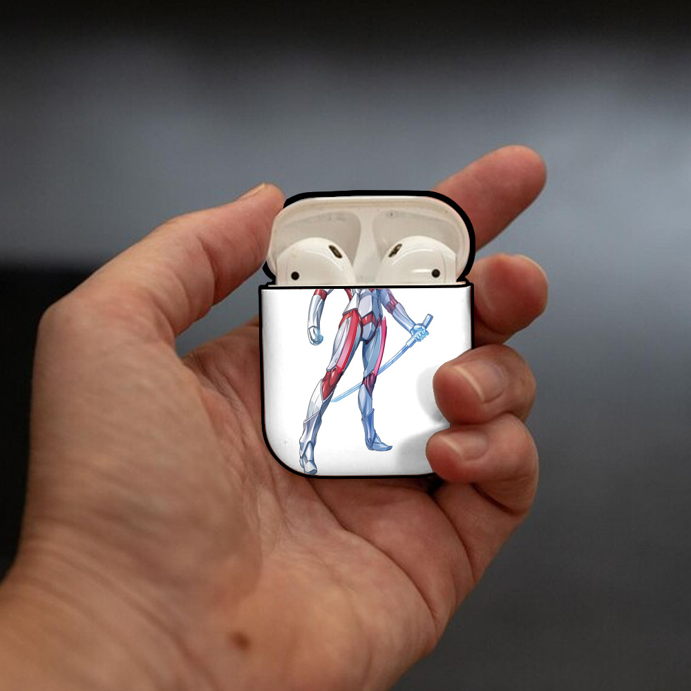 ウルトラマン Ultraman AirPods 第2世代保護ケース ハードシェル ブラック 耐衝撃・防指紋・カラビナ付き