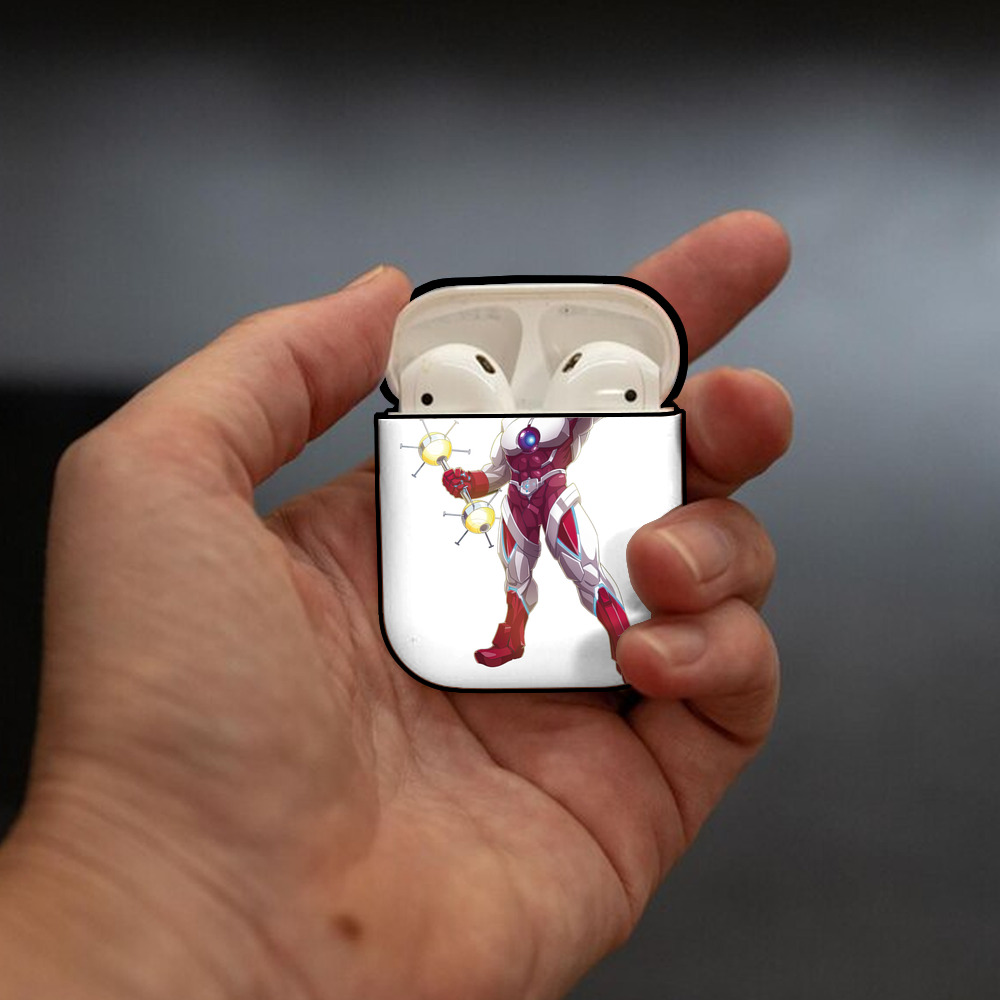 ウルトラマン Ultraman AirPods 第2世代保護ケース ハードシェル ブラック 耐衝撃・防指紋・カラビナ付き