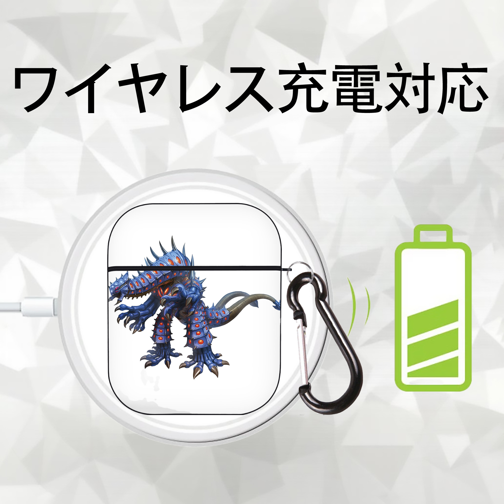 ウルトラマン Ultraman AirPods 第2世代保護ケース ハードシェル ブラック 耐衝撃・防指紋・カラビナ付き