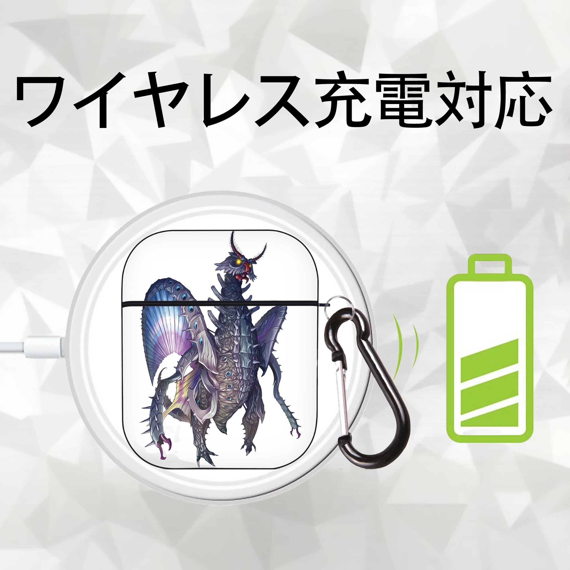 ウルトラマン Ultraman AirPods 第2世代保護ケース ハードシェル ブラック 耐衝撃・防指紋・カラビナ付き