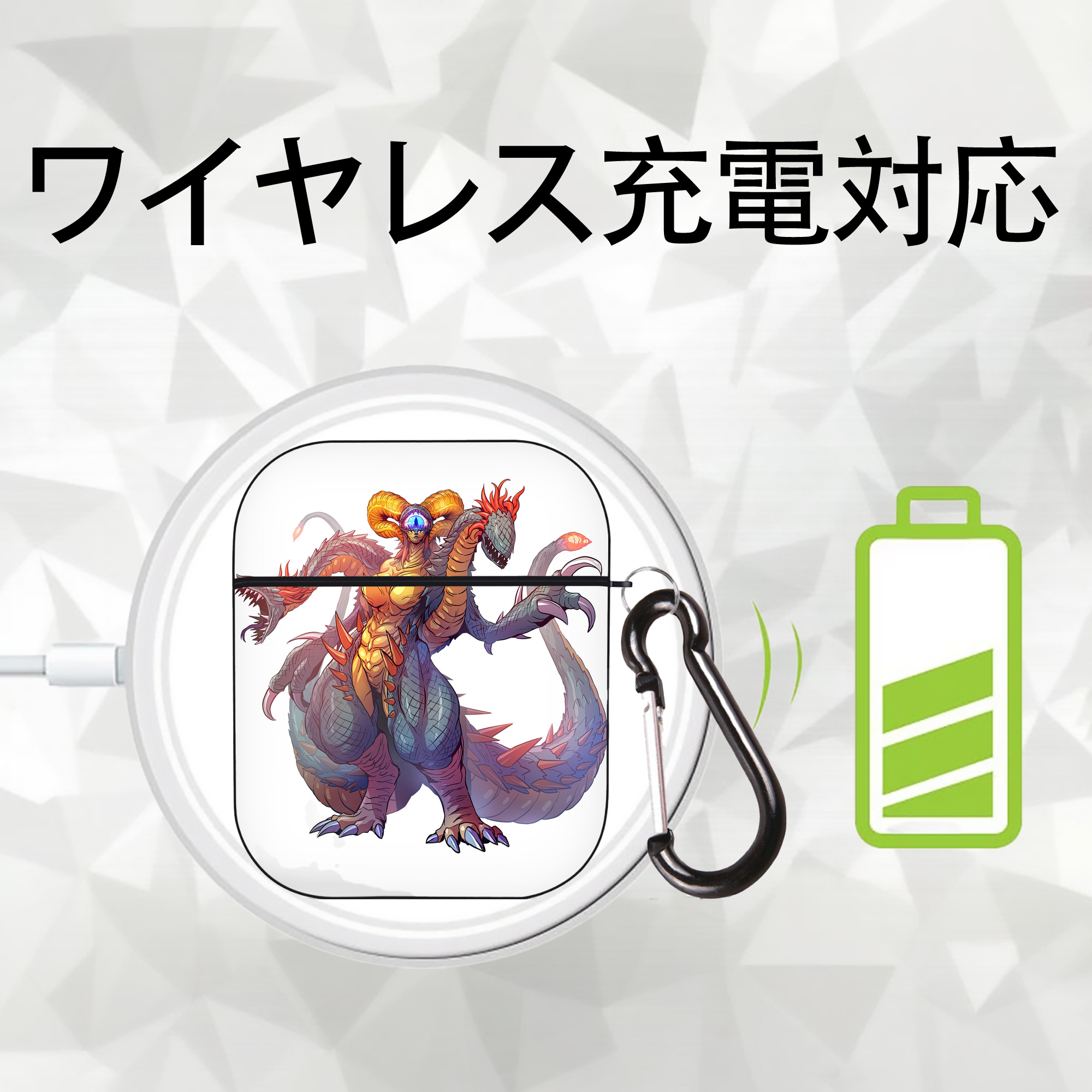 ウルトラマン Ultraman AirPods 第2世代保護ケース ハードシェル ブラック 耐衝撃・防指紋・カラビナ付き
