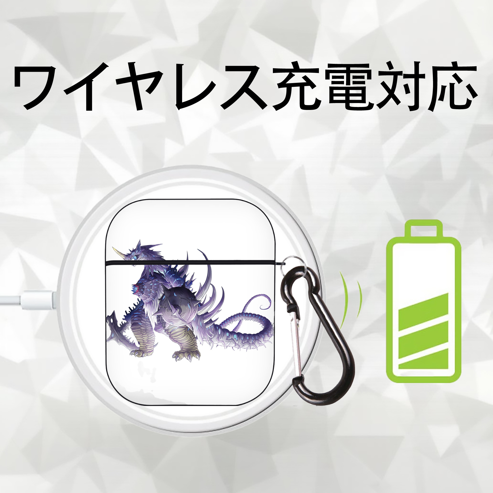 ウルトラマン Ultraman AirPods 第2世代保護ケース ハードシェル ブラック 耐衝撃・防指紋・カラビナ付き