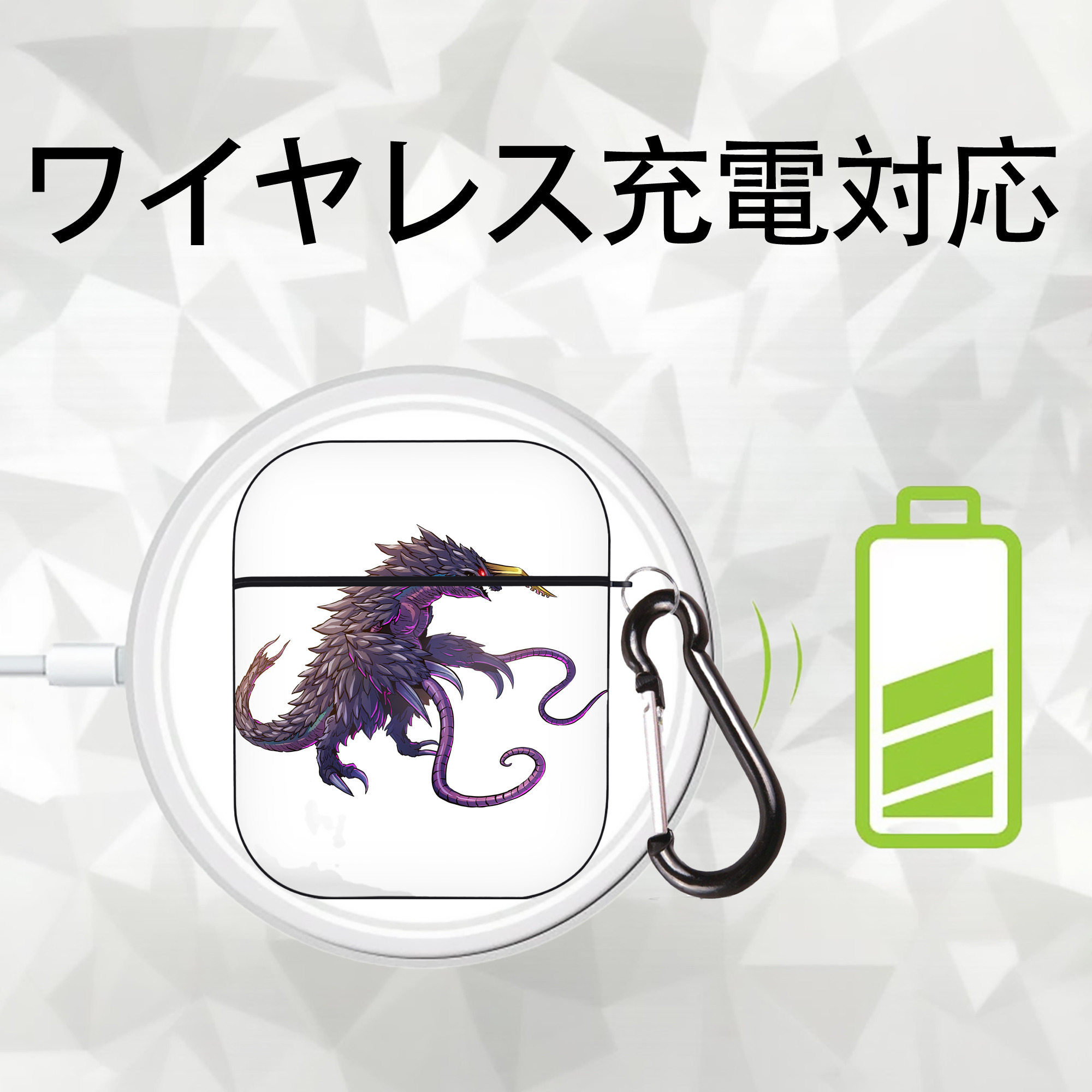 ウルトラマン Ultraman AirPods 第2世代保護ケース ハードシェル ブラック 耐衝撃・防指紋・カラビナ付き