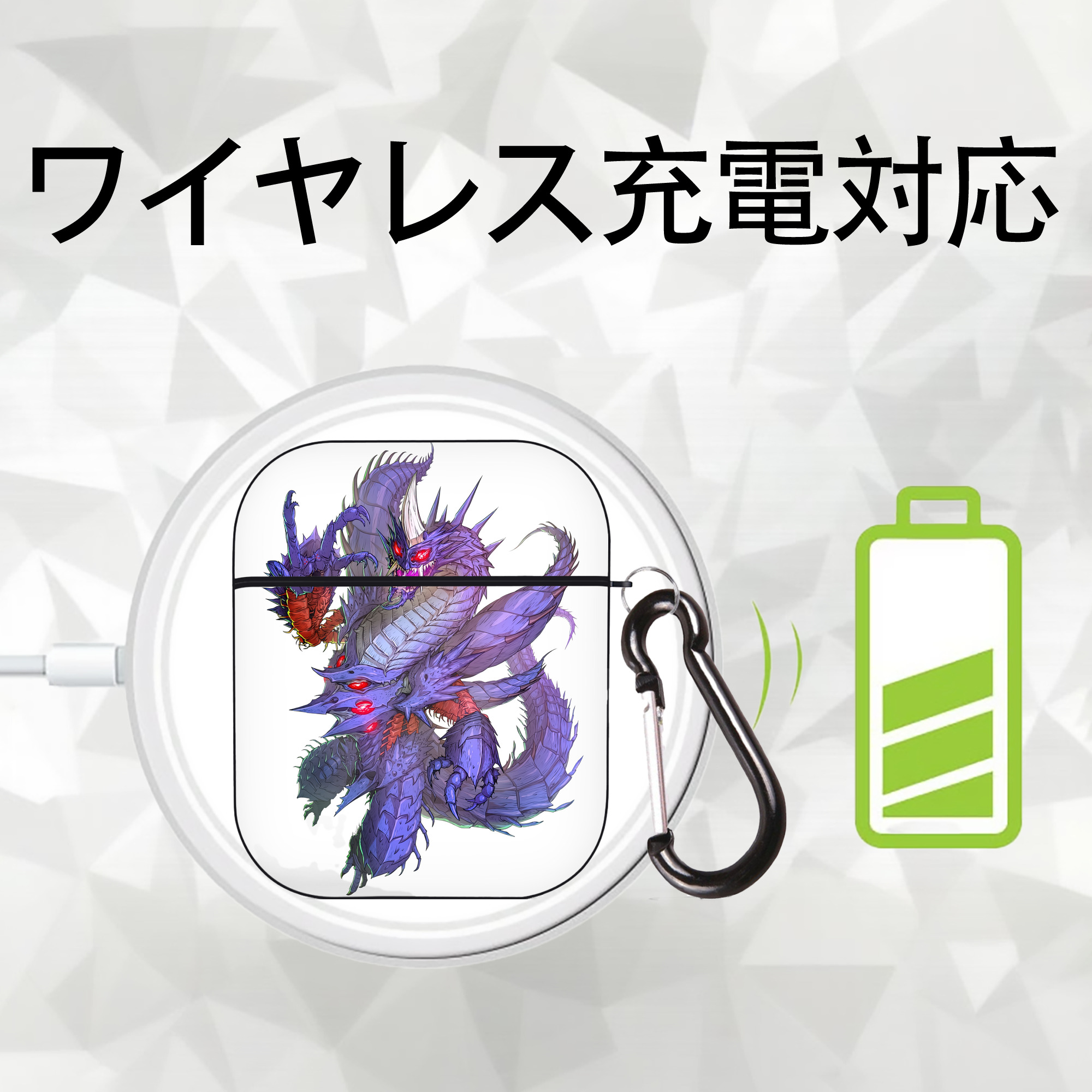 ウルトラマン Ultraman AirPods 第2世代保護ケース ハードシェル ブラック 耐衝撃・防指紋・カラビナ付き
