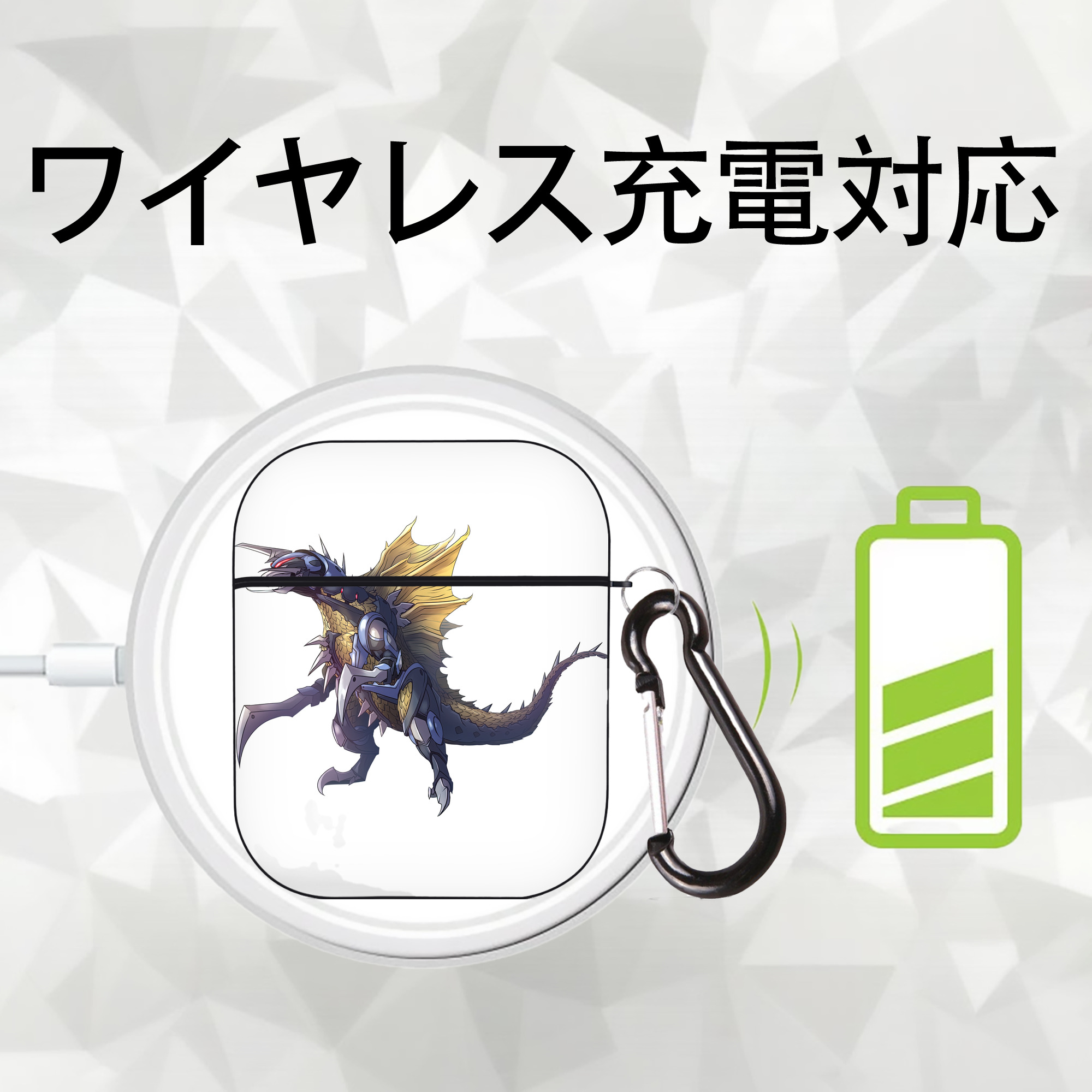 ウルトラマン Ultraman AirPods 第2世代保護ケース ハードシェル ブラック 耐衝撃・防指紋・カラビナ付き
