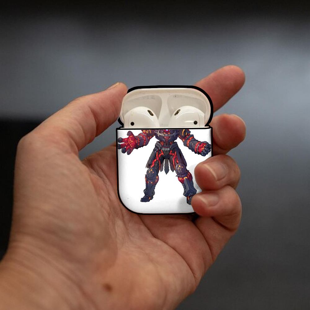 ウルトラマン Ultraman AirPods 第2世代保護ケース ハードシェル ブラック 耐衝撃・防指紋・カラビナ付き