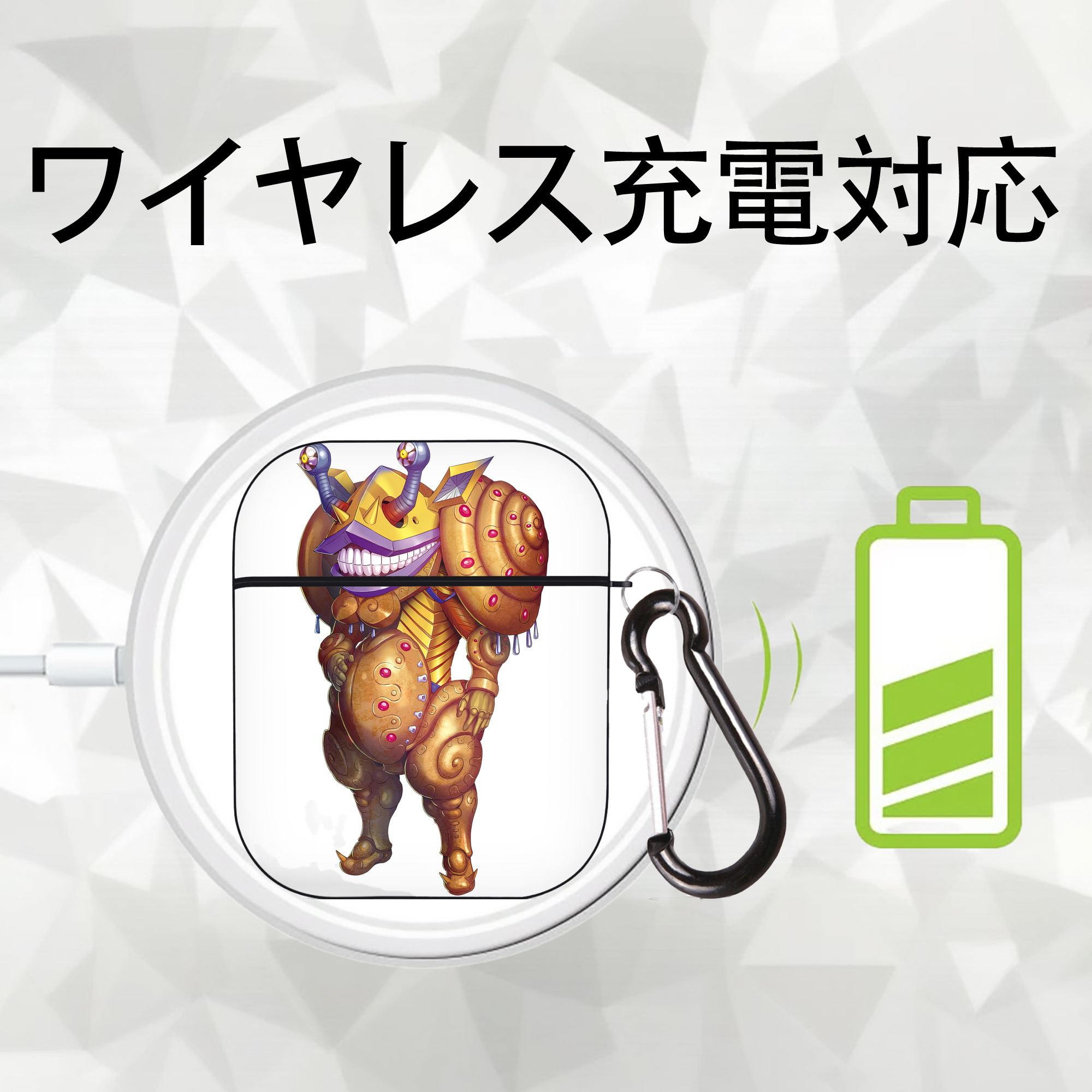 ウルトラマン Ultraman AirPods 第2世代保護ケース ハードシェル ブラック 耐衝撃・防指紋・カラビナ付き