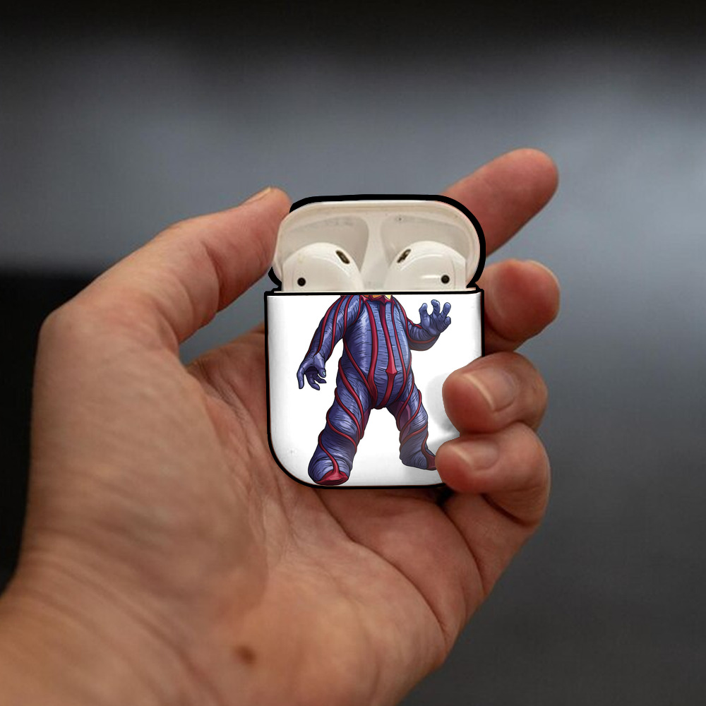 ウルトラマン Ultraman AirPods 第2世代保護ケース ハードシェル ブラック 耐衝撃・防指紋・カラビナ付き