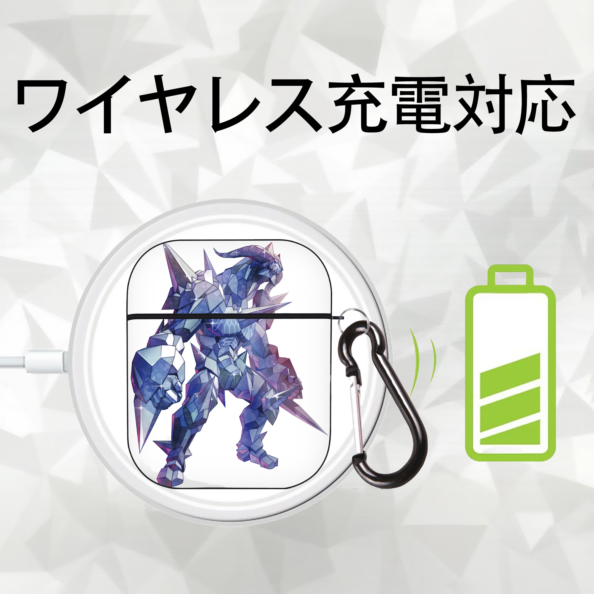 ウルトラマン Ultraman AirPods 第2世代保護ケース ハードシェル ブラック 耐衝撃・防指紋・カラビナ付き