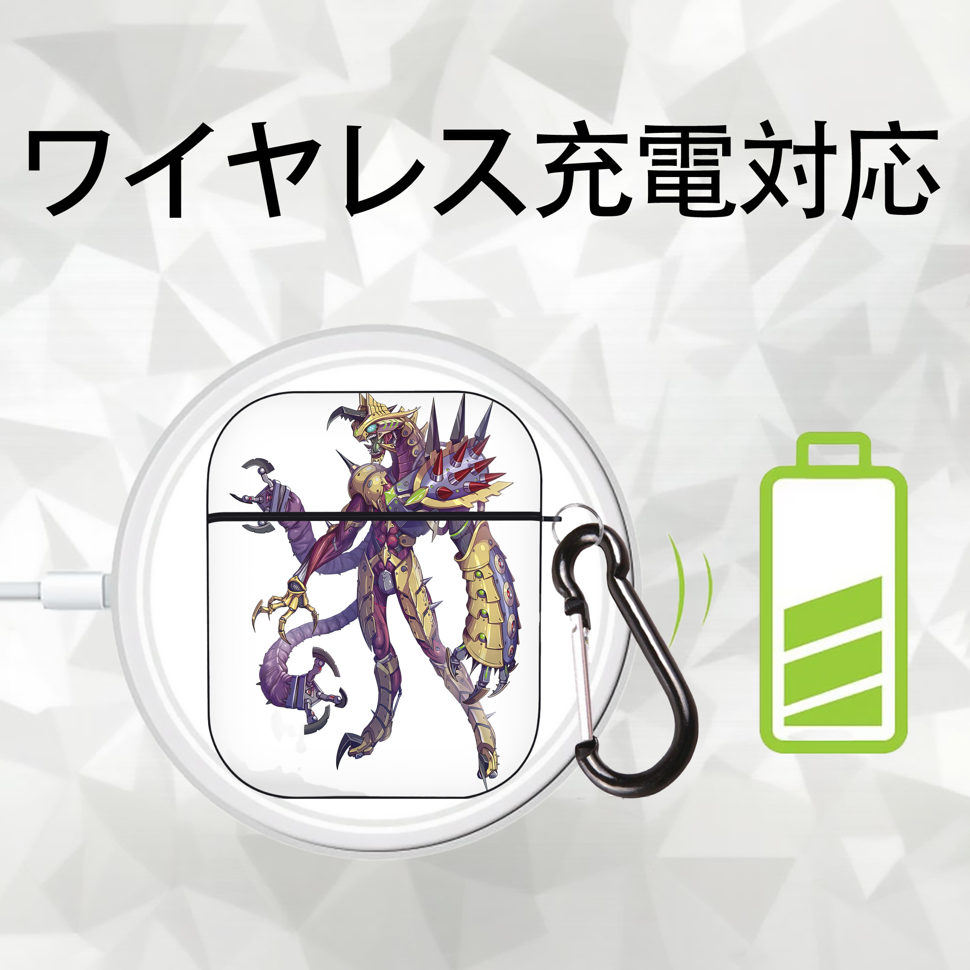 ウルトラマン Ultraman AirPods 第2世代保護ケース ハードシェル ブラック 耐衝撃・防指紋・カラビナ付き