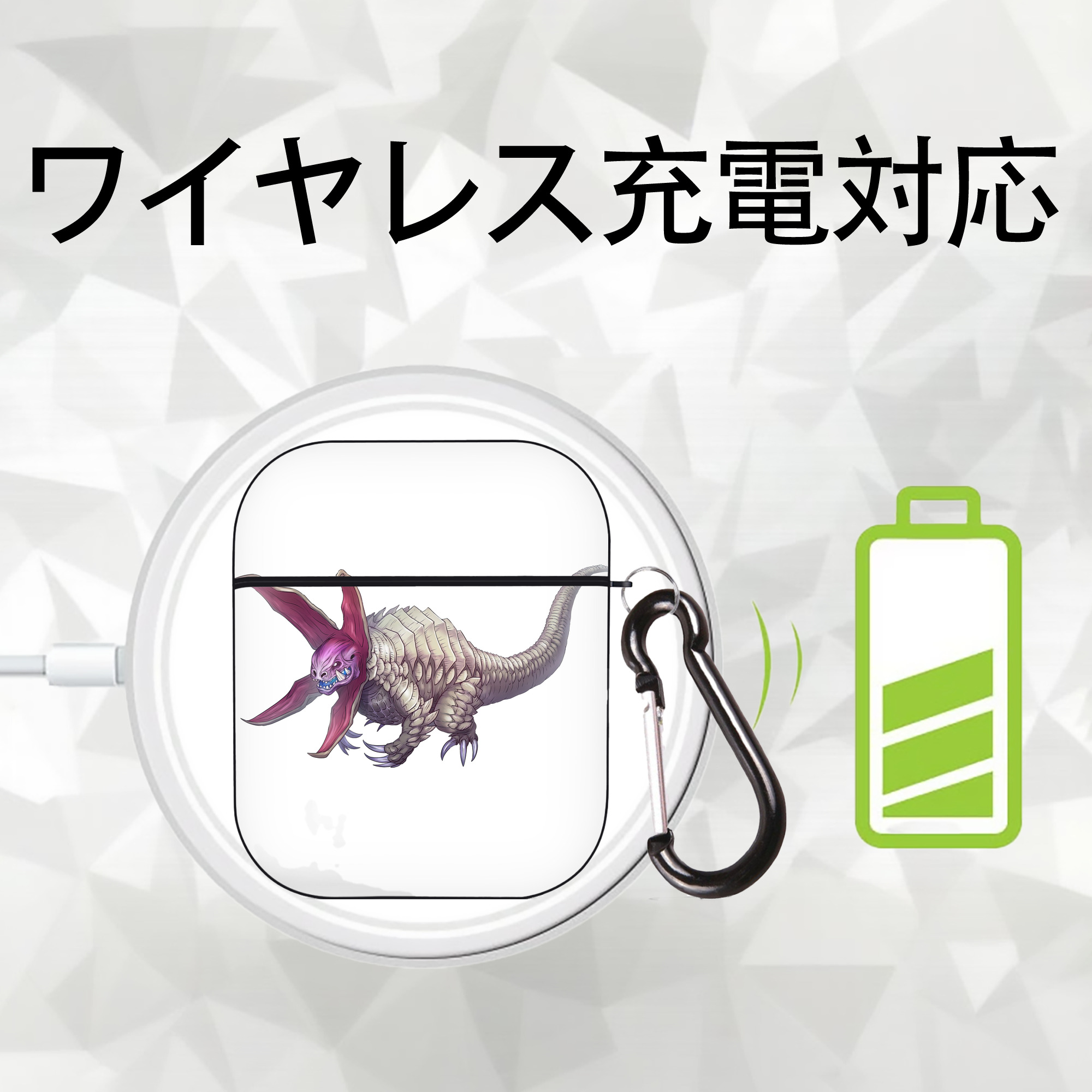 ウルトラマン Ultraman AirPods 第2世代保護ケース ハードシェル ブラック 耐衝撃・防指紋・カラビナ付き