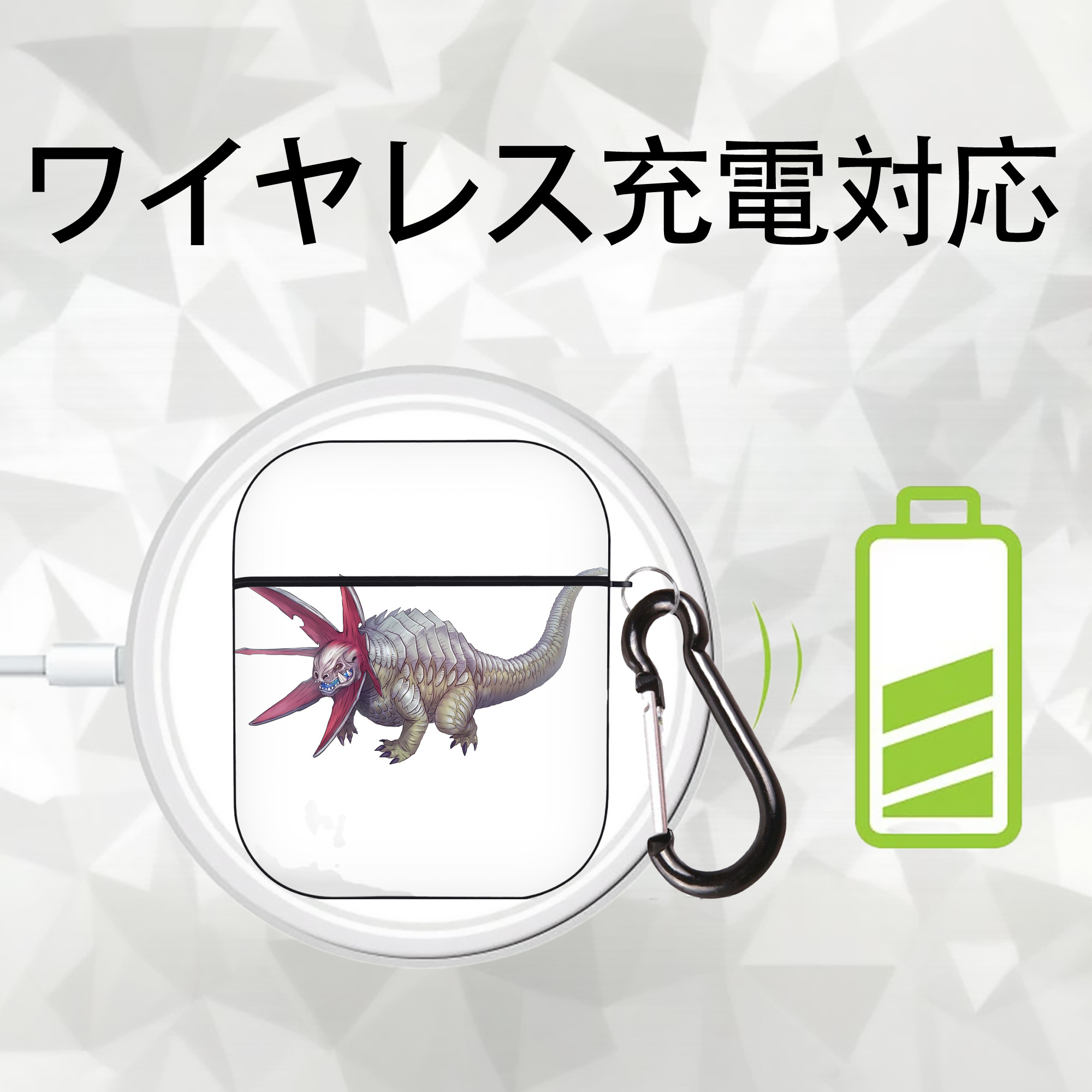 ウルトラマン Ultraman AirPods 第2世代保護ケース ハードシェル ブラック 耐衝撃・防指紋・カラビナ付き