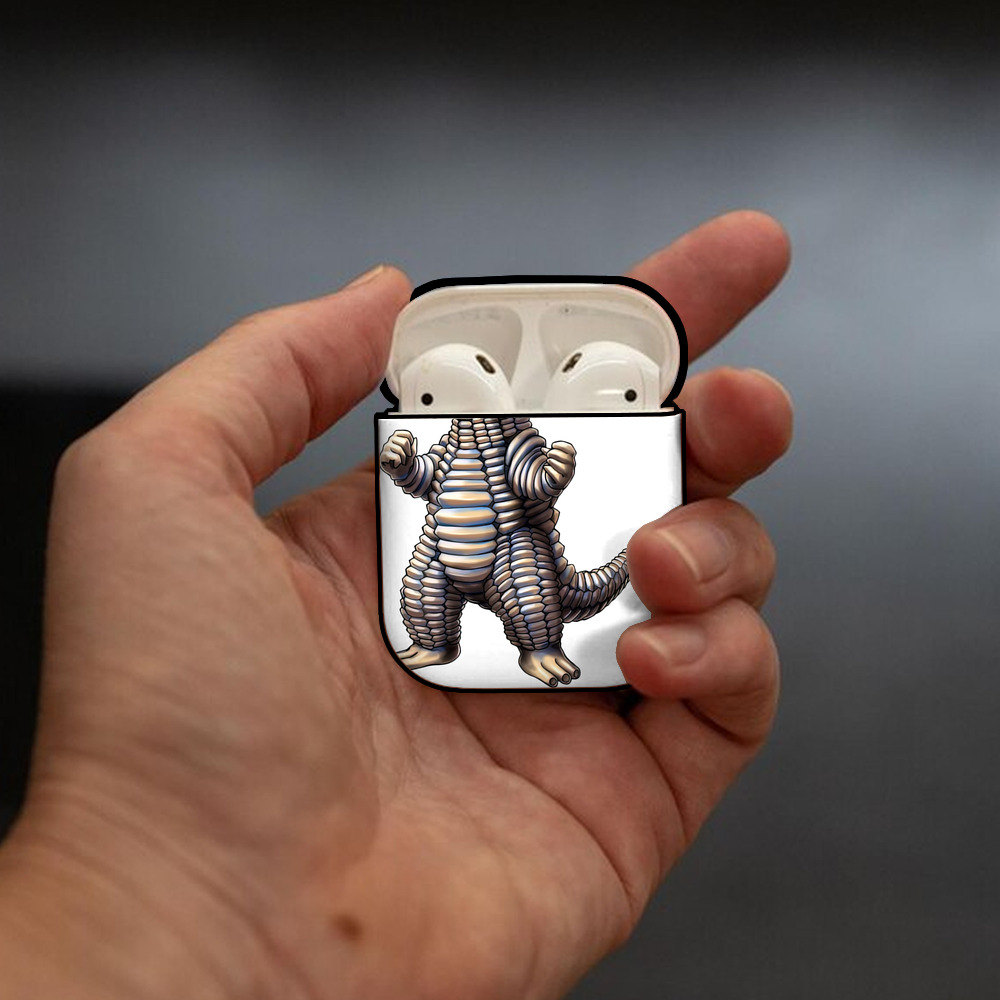 ウルトラマン Ultraman AirPods 第2世代保護ケース ハードシェル ブラック 耐衝撃・防指紋・カラビナ付き
