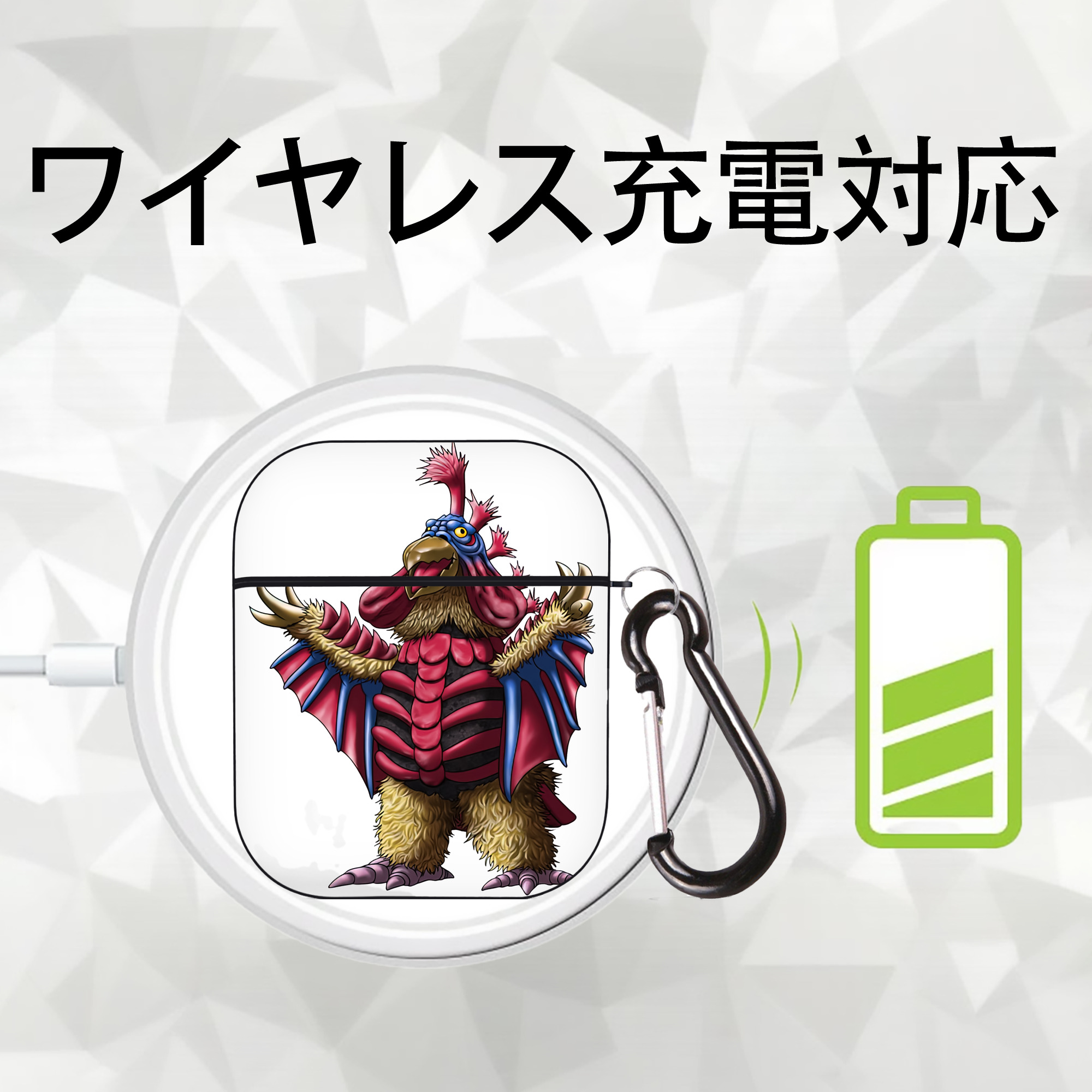 ウルトラマン Ultraman AirPods 第2世代保護ケース ハードシェル ブラック 耐衝撃・防指紋・カラビナ付き