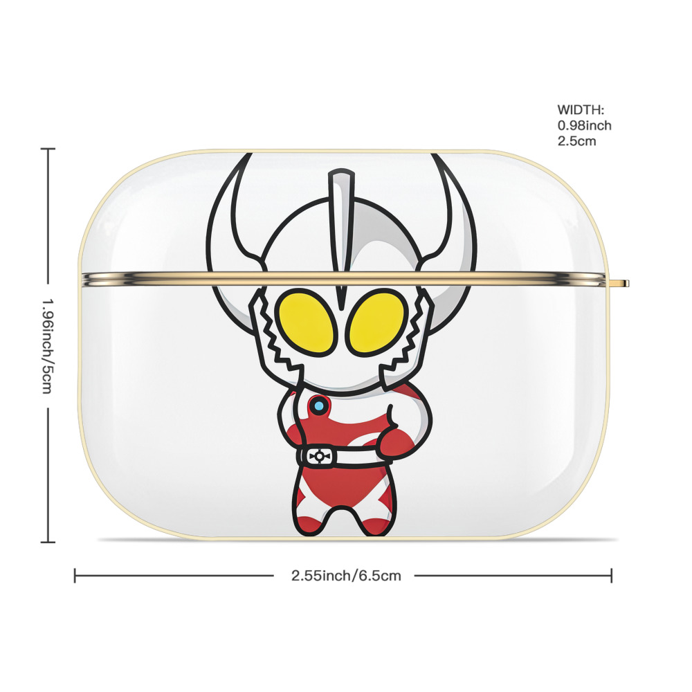 ウルトラマン Ultraman 【AirPods Pro用】ハードシェル保護ケース｜耐衝撃・防指紋・カラビナ付き商品仕様