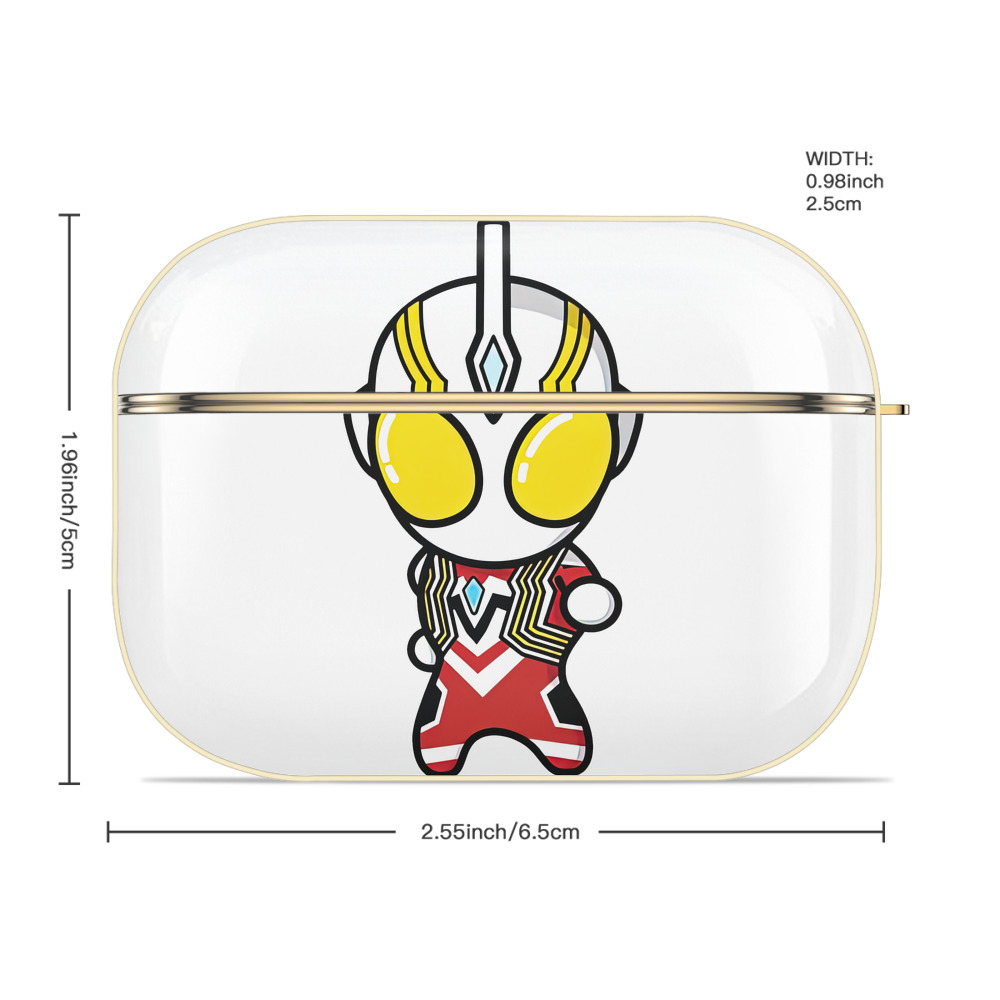 ウルトラマン Ultraman 【AirPods Pro用】ハードシェル保護ケース｜耐衝撃・防指紋・カラビナ付き商品仕様