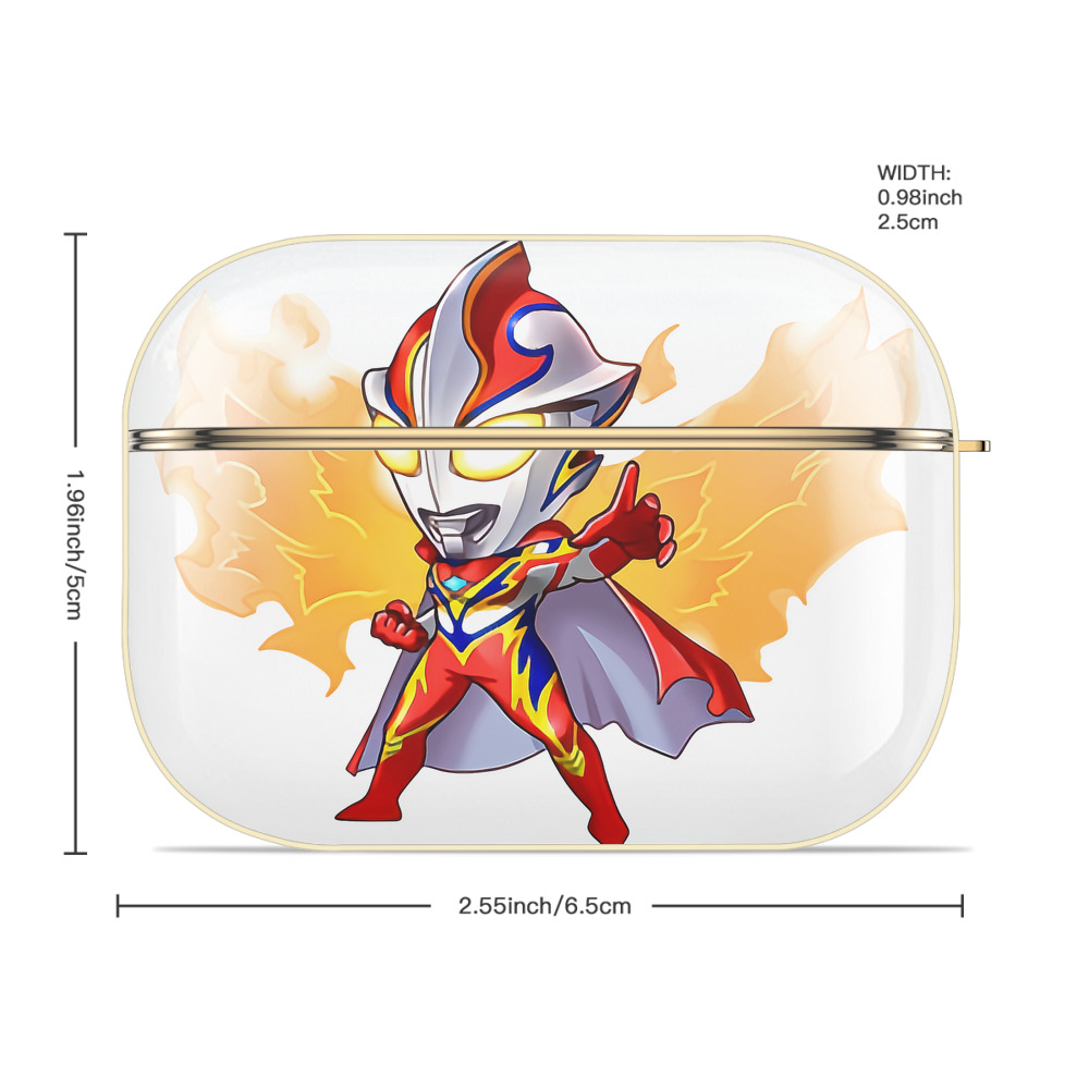 ウルトラマン Ultraman 【AirPods Pro用】ハードシェル保護ケース｜耐衝撃・防指紋・カラビナ付き商品仕様